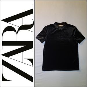 Zara Trafaluc Autumn-Winter 17-18. Black Velvet. S